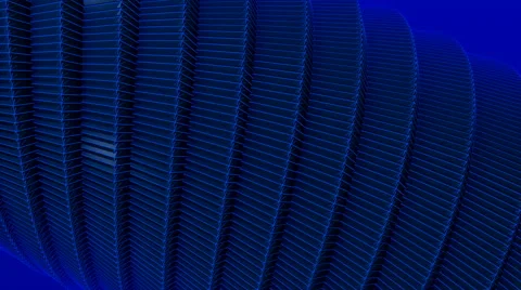 Seamless Loop - Abstract Futuristic Blue Structure Polygon Stock-Footage 67512789