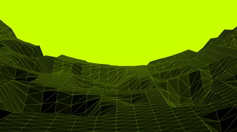 Seamless Loop - Abstract Futuristic Landscape Moving Stock Footage 67503188