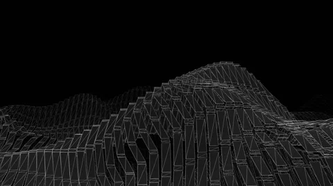 Seamless Loop - Abstract Futuristic Structure Polygon 库存影片 67548854