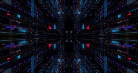 Seamless loop of abstract futuristic technological background Stock Footage 117797715