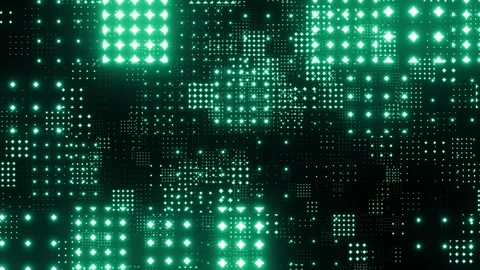 Seamless loop abstract global digital network. Cyan Network connection structure Stock Footage 252674690