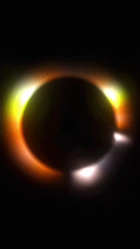 Seamless Loop of Abstract Glowing Neon Ring Stock Footage 340608515