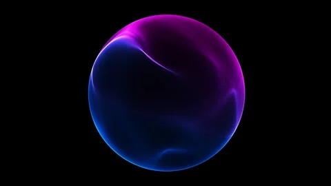 Seamless loop. Abstract glowing sphere, energy ball shines brightly with ra.. Stock Footage 317441752