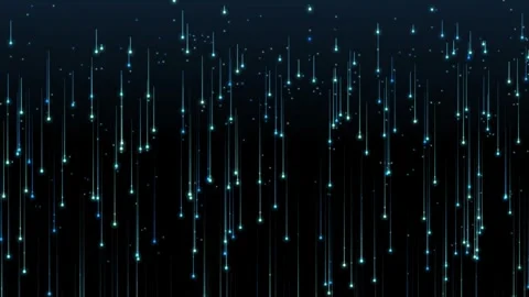 Seamless Loop of Abstract Glowing Stars Falling Video stock 345660149