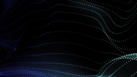Seamless Loop Abstract Motion Background Waving Dots Texture Stock Footage 122937397