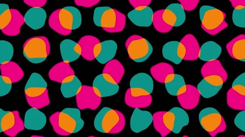 Seamless loop abstract motion background. Abstract polka dot footage. Stock Footage 165359687