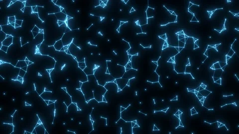 Seamless loop abstract neon background. Dynamic wave with many dots web Stock Footage 217458420