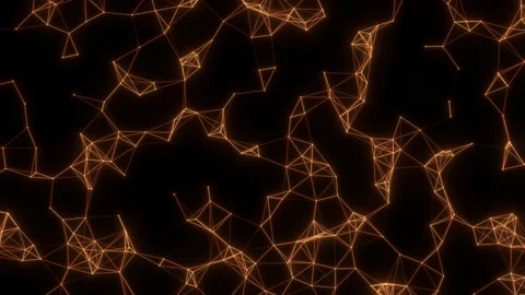 Seamless loop abstract neon background. Dynamic wave with many dots web Vídeo Stock 219772889