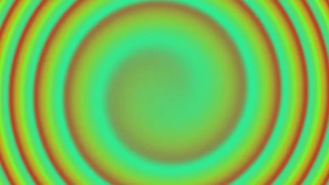 Seamless loop abstract neon green and yellow circular waves animation 스톡 동영상 265641994