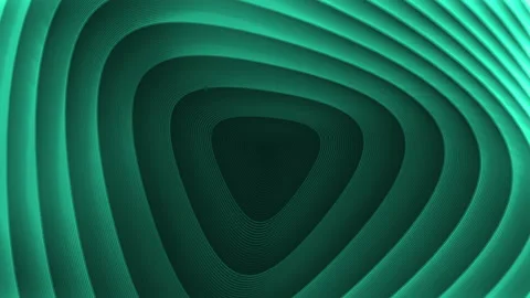 Seamless Loop Abstract Radio Wave Paper cut Infinity Zoom VJ Loop Video stock 171397751