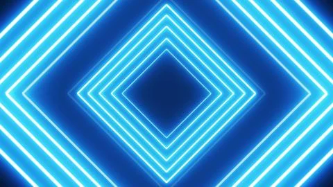 Seamless Loop Abstract Rectangle Technology Neon Light Award VJ Loop Backgrou Stock Illustration