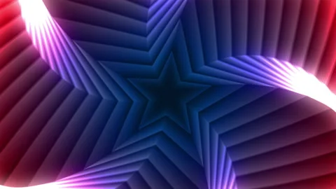 Seamless Loop Abstract Star Retro Awards Infinity Zoom VJ Loop Background Stock Footage 171046753
