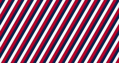 Seamless loop abstract striped animation in red, blue and white colors. 4k Stock Footage 239458659