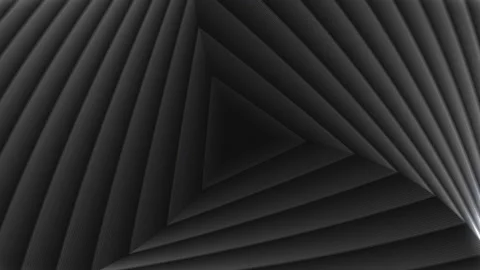 Seamless Loop Abstract Triangle Infinity Zoom Black And White Background Stock Footage 170205439