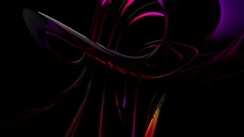Seamless loop animation of abstract dark liquid glass forms Stock Footage 324573536