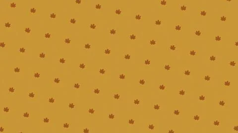 Seamless loop animation. Abstract pattern of small dark leaves rotating and Stock Illustration