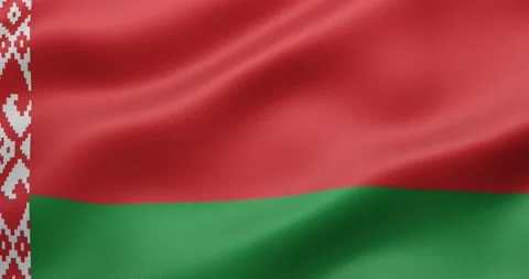 Seamless loop animation of the Belarus flag. Stock Footage 194677598