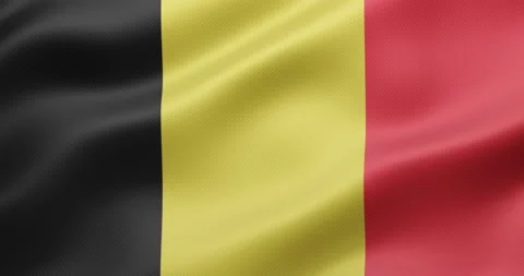Seamless loop animation of the Belgian flag. Stock Footage 194405056