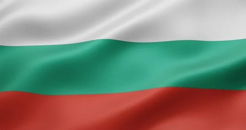 Seamless loop animation of the Bolgaria flag. Stock Footage 194677607
