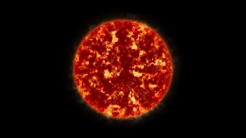 Seamless loop animation of a burning sun star in space. glowing solar surface 스톡 동영상 316157604