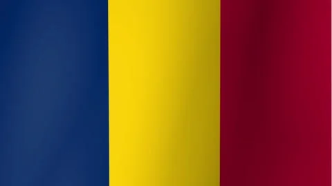 A seamless loop animation of the Chadian flag waving. Stock Footage 319813300