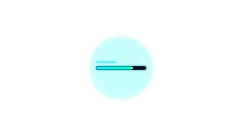Seamless loop animation of a futuristic cyberpunk neon download progress ba.. Video stock 345640734