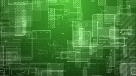 Seamless loop animation of green technology background. Stock Footage 98735758
