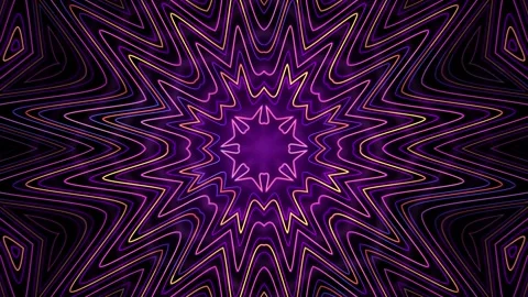 Seamless loop animation of hypnotic mandala with smooth orange yellow patterns Stock Footage 281615674