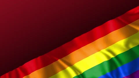 Seamless loop animation of the LGBT flag, copy space area 스톡 동영상 290841732