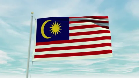 Seamless loop animation of the Malaysia ... | Stock Video | Pond5