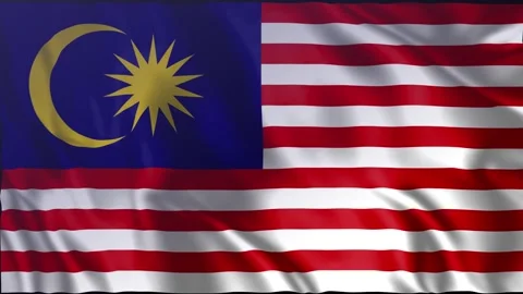 Seamless loop animation of the Malaysia flag 스톡 동영상 290841653