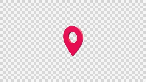 Seamless Loop Animation for Map Location Markers | Engaging Presentation Tool Stock Footage 276200582
