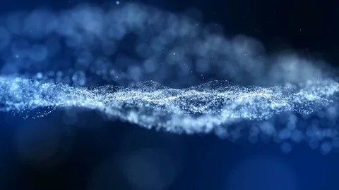 Seamless loop  Animation motion background , Glow particle blue background Video stock 79268334