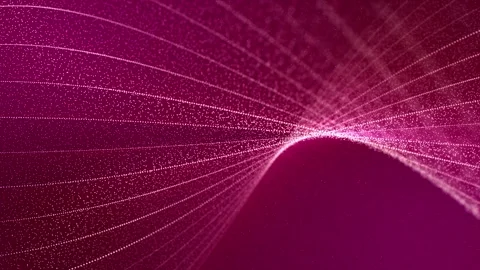 Seamless loop animation of moving pink purple abstract wallpaper with particles Stock Footage 258747969