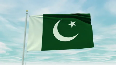 Seamless loop animation of the Pakistan ... | Stock Video | Pond5