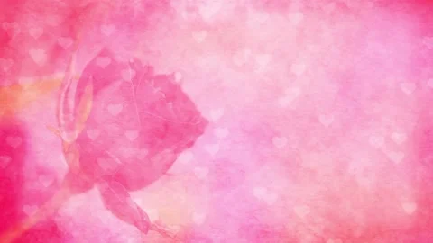 Seamless loop animation in pastel gradient pink color with a translucent rose Stock Footage 160603792