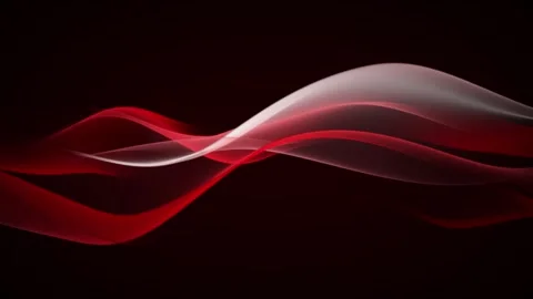Seamless loop animation of red and white translucent waves Stock Footage 322179891