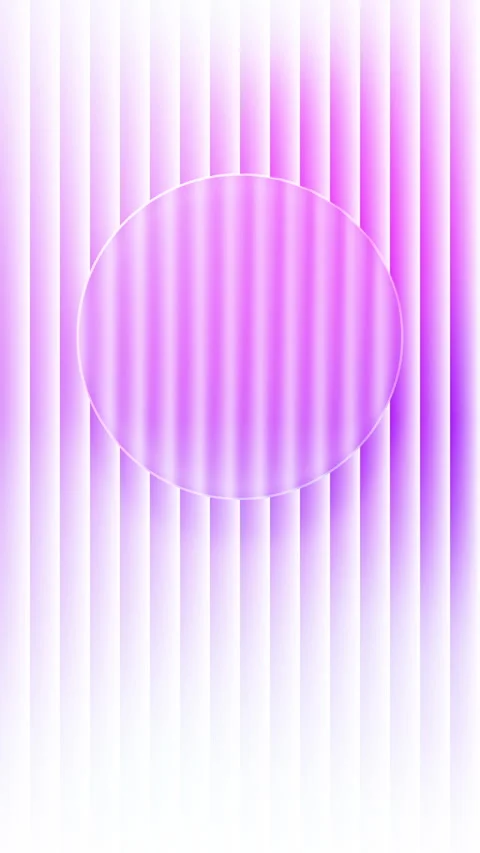 Seamless Loop Animation with Round Glass Banner and Ribbed Glass Gradient Backgr Stock Footage 332282176