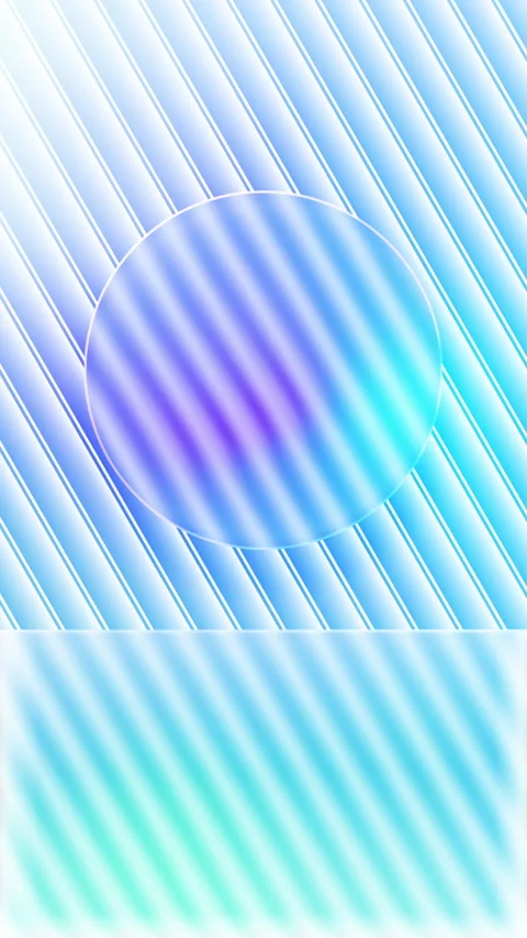 Seamless loop animation with round glass banner and rectangle glass background Vidéo 332466119