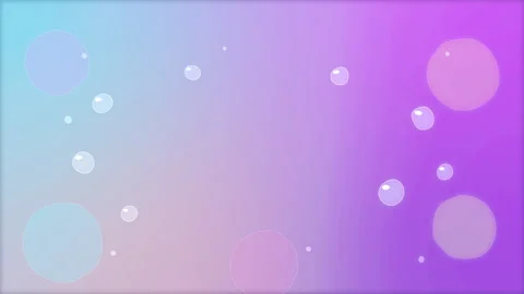 Seamless loop animation of soft bubbles, bokeh, motion graphic Vidéo 346740570