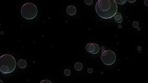 Seamless loop animation water bubbles filled carbon dioxide and float upwards  Stock Footage 242076568