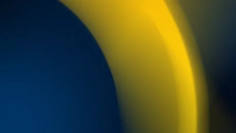 Seamless loop background in 4K with blue and yellow curved abstract shapes. Stock Footage 300840261