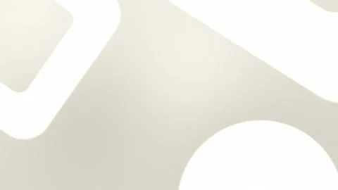 Seamless loop background in 4K featuring beige and white geometric shapes. Soft, Vídeo Stock 309855796