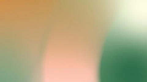 Seamless loop background in 4K featuring a soft gradient of green, orange, and Vídeo Stock 309956085