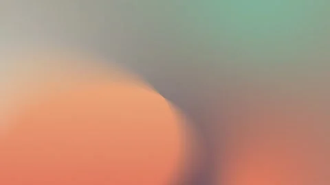 Seamless loop background with 4K gradient. Soft, blurred circular shape in warm Stock Footage 299447857