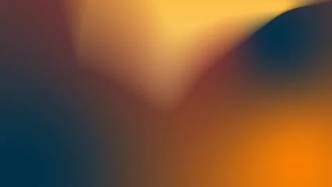 Seamless loop background in 4K. Gradient blur blending blue, yellow, and orange Stock Footage 300840406