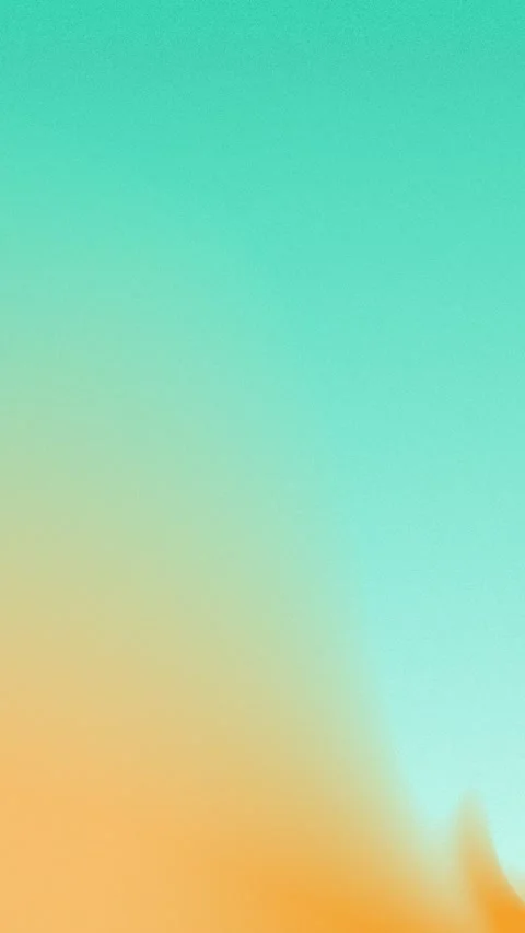 Seamless loop background in 4K. Gradient blend of teal, aqua, and orange, Stockbeeldmateriaal 310143465