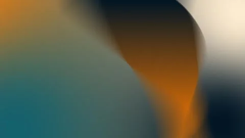 Seamless loop background in 4K with smooth orange and teal gradients blending Stock Footage 300840239