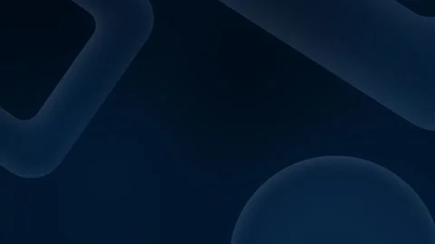 Seamless loop background in 4K with smooth, dark blue 3D abstract shapes. Curved Stock Footage 309058911