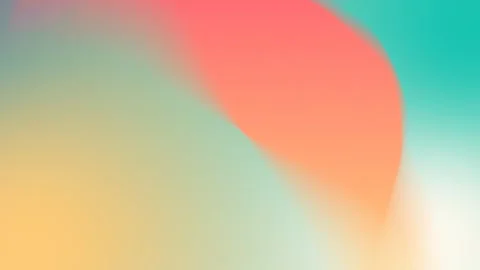 Seamless loop background in 4K. Soft gradient with peach, teal, yellow hues Vídeo Stock 309700971